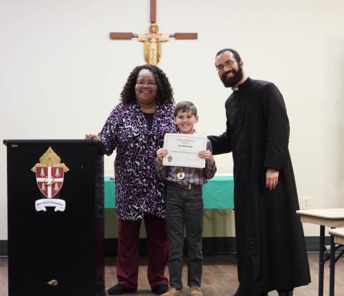 2025 Student of the Year, 5th Grade, winner. 