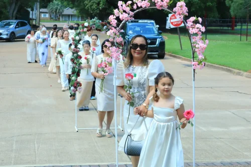 The Filipino community within the Diocese gathered together on May 3 for Flores de Mayo (May Crowning) at St. Frances Cabrini Church with Fr. Dwight de Jesus celebrating the Mass. 
