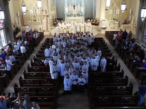 2025 Altar Servers Mass at St. Francis Xavier Cathedral, Alexandria