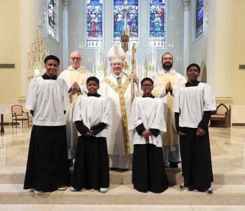 2025 Altar Servers Mass at St. Francis Xavier Cathedral, Alexandria
