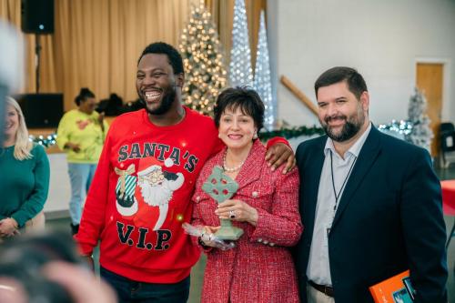 Gayle Benson visited St. Mary's Community