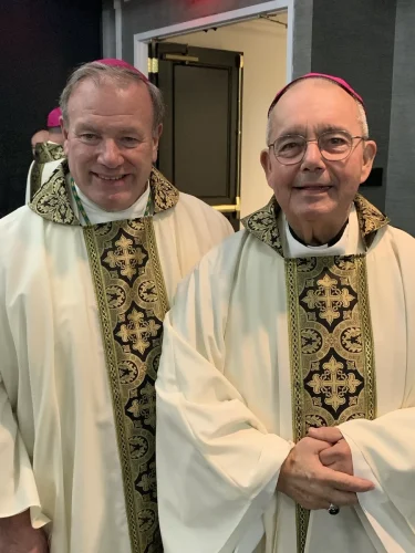 Attending ordination and installation of bishop of Houma-Thibodaux