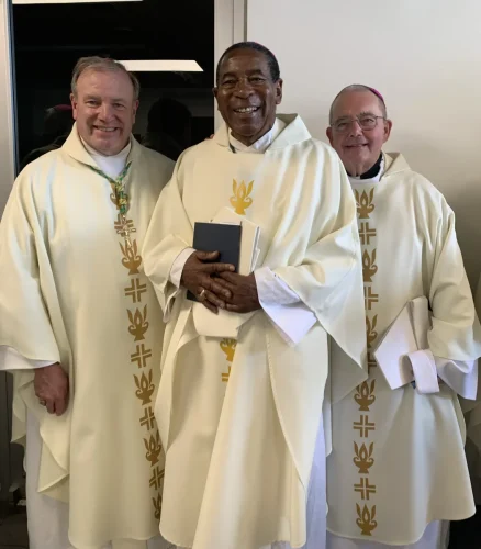 Attending the installation of Archbishop of Mobile