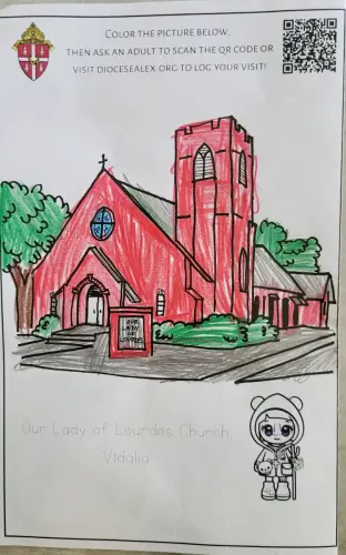 Our Lady of Lourdes by James B. age 9