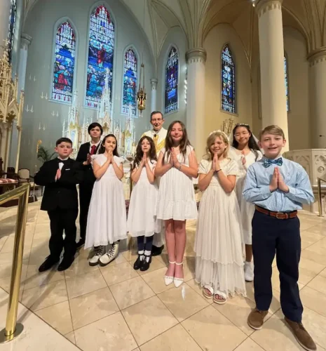 First Holy Communion at St. Francis Xavier Cathedral, Alexandria