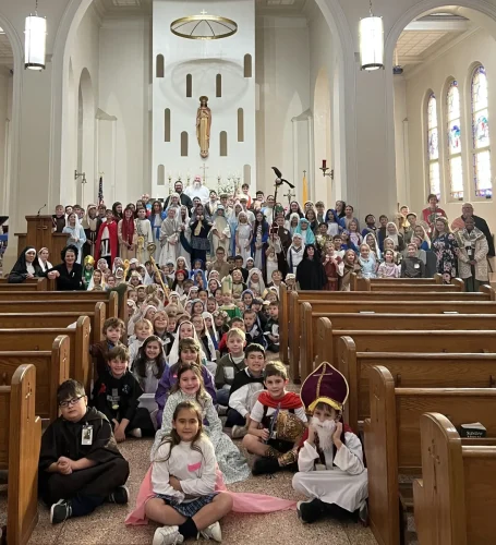 All Saints Day at Sacred Heart School.