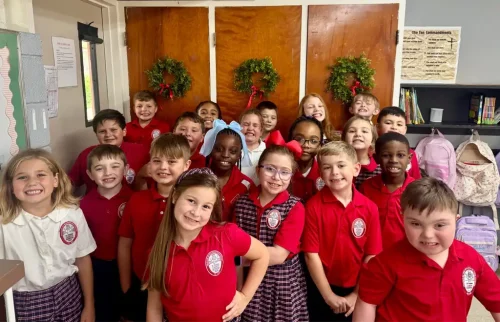 1st day of 2026-27 school year at St. Frances Cabrini School, Alexandria.
