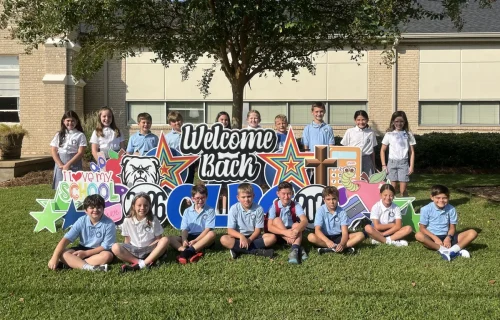 1st day of 2026-27 school year at Our Lady of Prompt Succor School, Alexandria.
