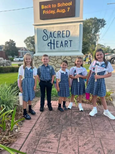 1st day of 2026-27 school year at Sacred Heart School, Moreauville.