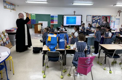1st day of 2026-27 school year at Sacred Heart School, Moreauville.