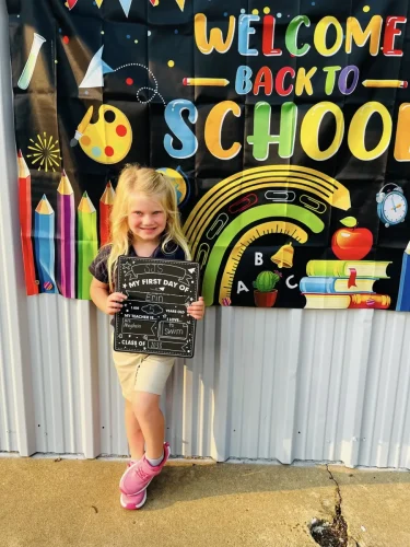 Bishop Robert Marshall visits St. Joseph School in Plaucheville on their first day of classes for the 2025-2026 school year. 