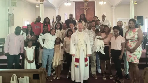 Baptism on Easter Vigil and Holy Ghost Church, Marksville