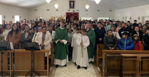 Bishop celebrates Mass at Our Lady of Guadalupe Mission Church, Forest Hill