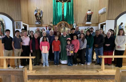 Bishop celebrates Mass in English at St. Louis Church in Glenmora