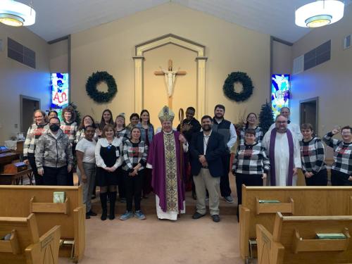 Bishop celebrates Mass with St Marys Community at Christmas
