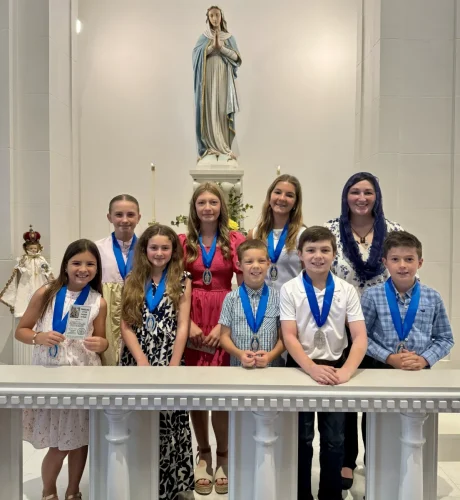 New Members of the Children of Mary at St. Anthony of Padua Church, Bunkie