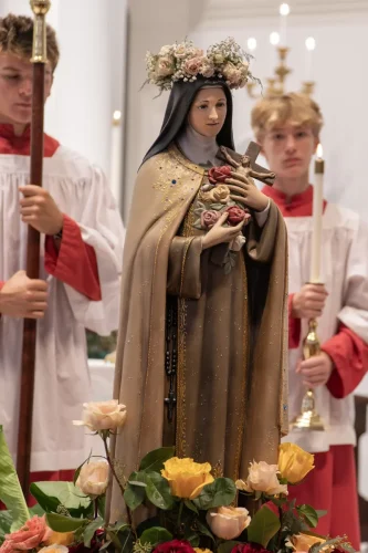 St. Therese statue at St. Anthony of Padua Church, Bunkie