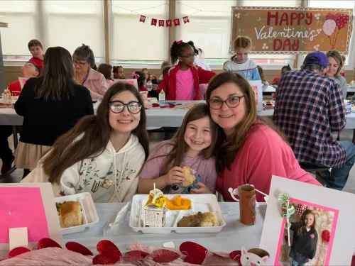 On Thursday, Feb. 12, St. Frances Cabrini School invited parents of its 2nd graders for lunch!