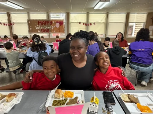 On Thursday, Feb. 12, St. Frances Cabrini School invited parents of its 2nd graders for lunch!