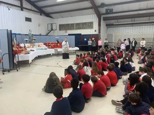 St. Frances Cabrini School's Feast of St. Joseph Altar.