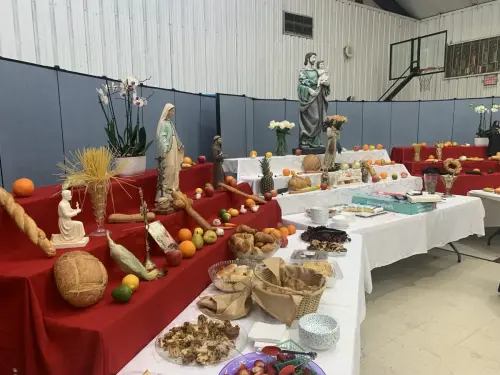 St. Frances Cabrini School's Feast of St. Joseph Altar.
