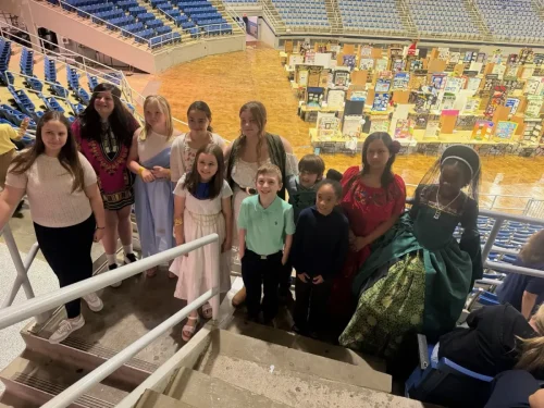 St. Frances Cabrini School attends LA State Social Studies Fair.