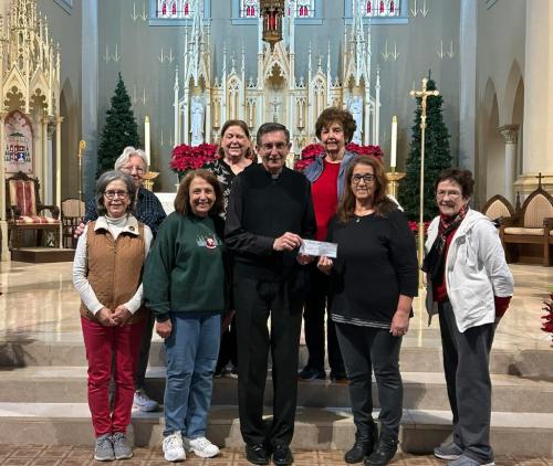 Cathedral Altar Society donates to iGiveCatholic 