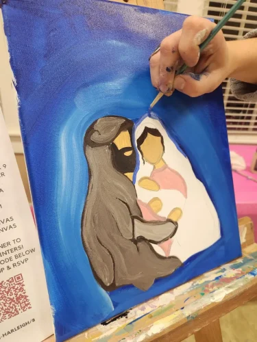 Paint party at Cathedral