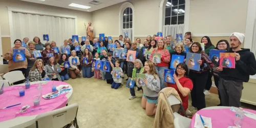 Paint party at Cathedral