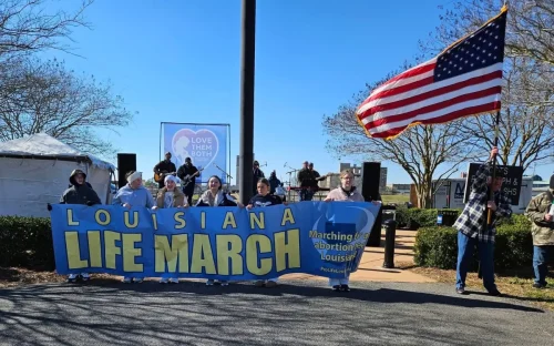 Students from St. Joseph School in Plaucheville participated in the Cenla March for Life.