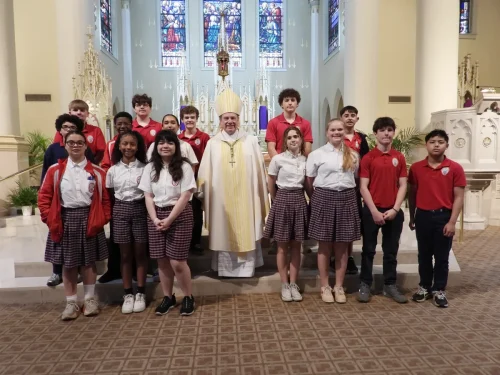 Representatives of St. Frances Cabrini School, Alexandria