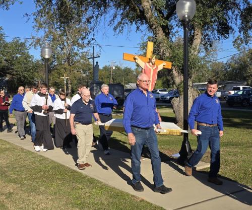 Christ the King procession at Christ the King Church, Simmesport