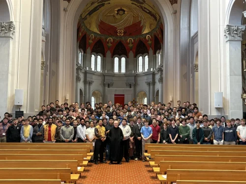 On Palm Sunday weekend, 3 young men from the Diocese of Alexandria attended the Spring "Come and See" weekend at St. Joseph Abbey Seminary College in St. Benedict, LA (just outside Covington). Roughly 200 men attended the retreat in which they had the opportunity to see the seminary grounds, meet seminarians, and get a glimpse of seminary life. 