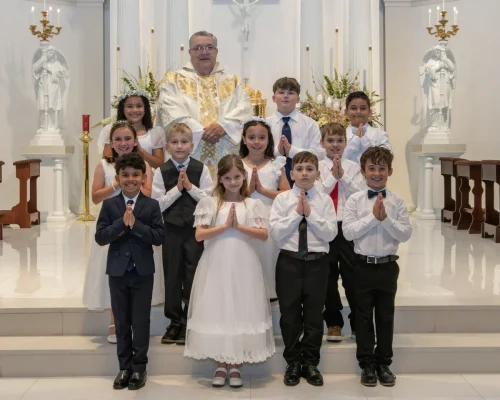First Holy Communion at St. Anthony of Padua Church, Bunkie.
