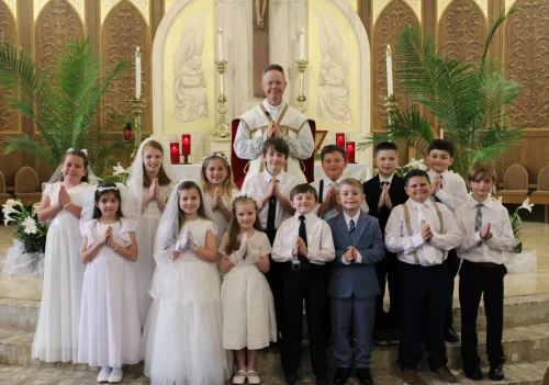First Holy Communion at St. Frances Cabrini Church, Alexandria.