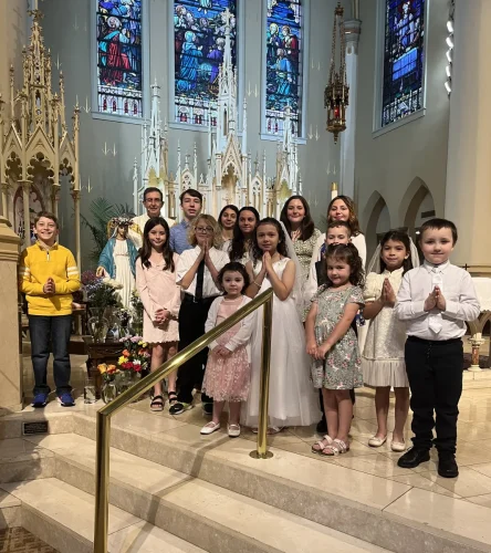 First Holy Communion at St. Francis Xavier Cathedral, Alexandria.