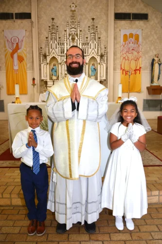 First Holy Communion at St. Juliana Church, Alexandria.