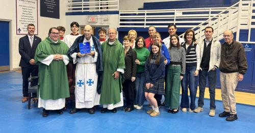Fr. John Cunningham Honored as 2025 St. Mary’s Catholic School, Natchitoches, Academic Hall of Fame Inductee