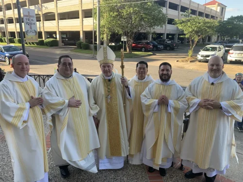 Bishop Marshall celebrated Mass for the Knights of Columbus Louisiana State Convention.