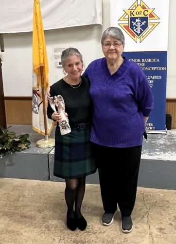CDA member of the year at Minor Basilica of the Immaculate Conception, Natchitoches