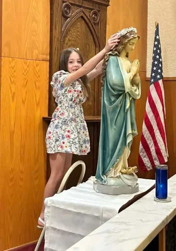 May Crowning at St. Joseph Church, Cheneyville.