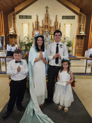 St. Joseph School May Crowning at Mater Dolorosa Church, Plaucheville