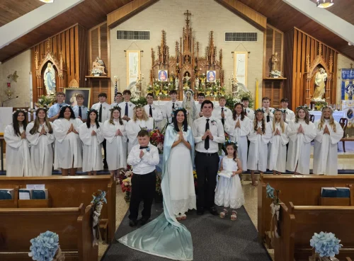St. Joseph School May Crowning at Mater Dolorosa Church, Plaucheville