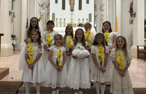 May Crowning at Sacred Heart Church, Moreauville.