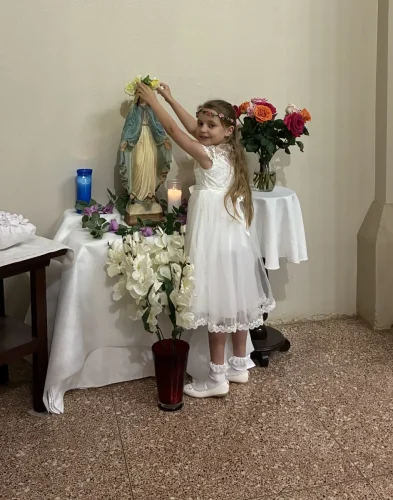 May Crowning at Sacred Heart Church, Moreauville.
