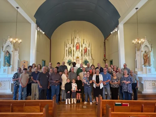 NATIVITY OF THE BLESSED VIRGIN MARY CHURCH IN CAMPTI CELEBRATES 194TH ANNIVERSARY. In 1831, land in the town of Campti was donated by Miss Frances Crichet and a new chapel was built on it, blessed and dedicated in honor of the Nativity of the Blessed Virgin by Fr. Jean Baptiste Blanc of Natchitoches on September 8, 1831. A Mass celebrating this anniversary was held on Sunday, Sept. 7, 2025.