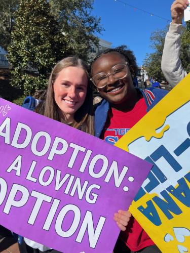 St. Mary's Catholic School students participate in the Natchitoches March for Life event held January 24.