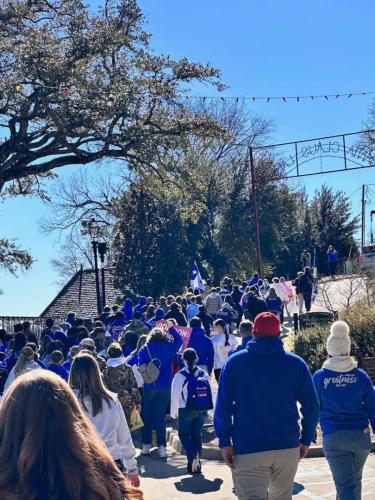 St. Mary's Catholic School students participate in the Natchitoches March for Life event held January 24.