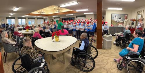OLPS entertains residents at Lexington House Nursing Home