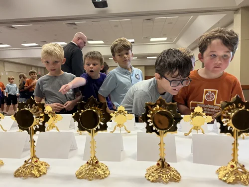 Relics at Our Lady of Prompt Succor School.